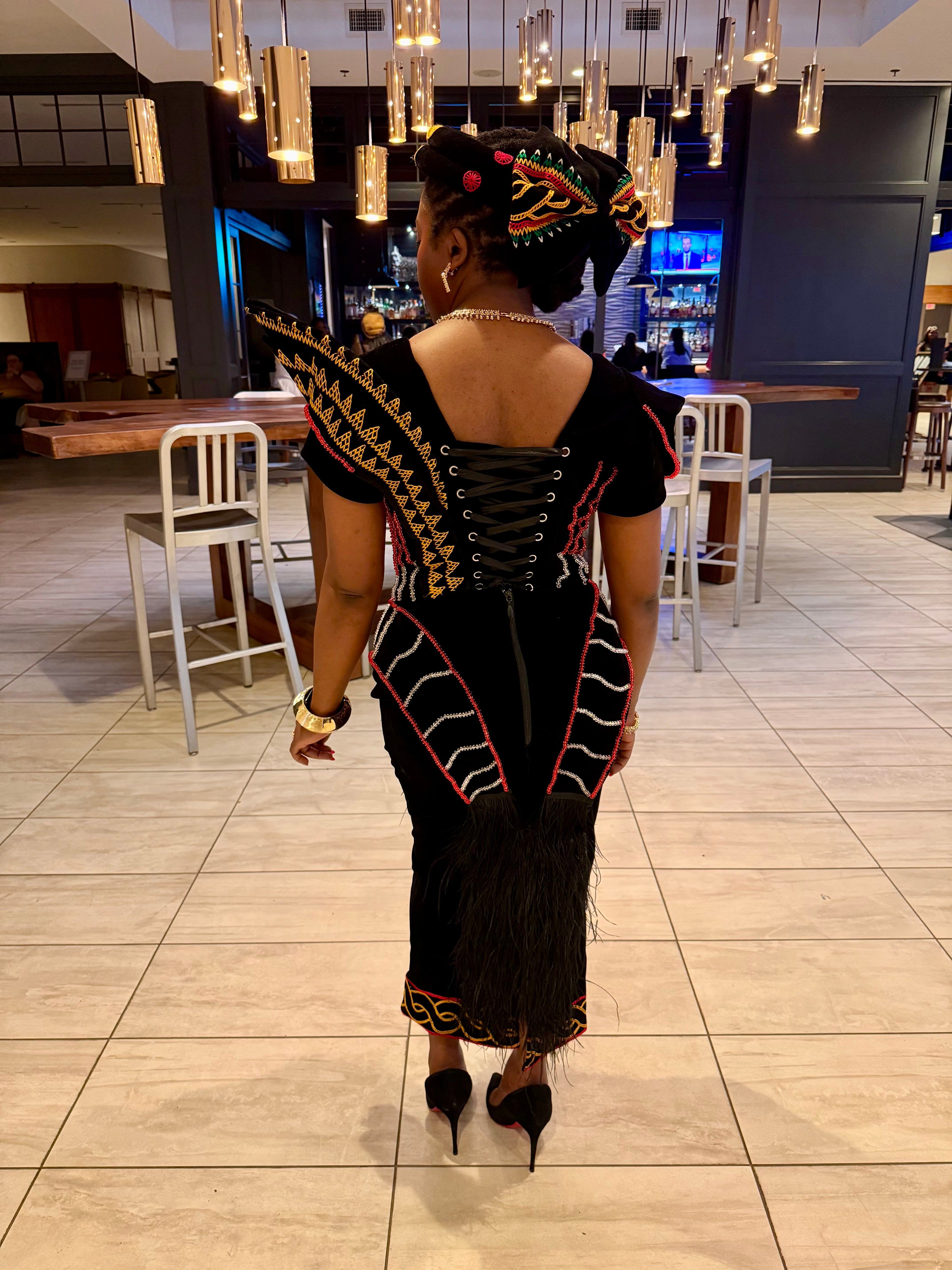 Queen Mother Velvet Gown