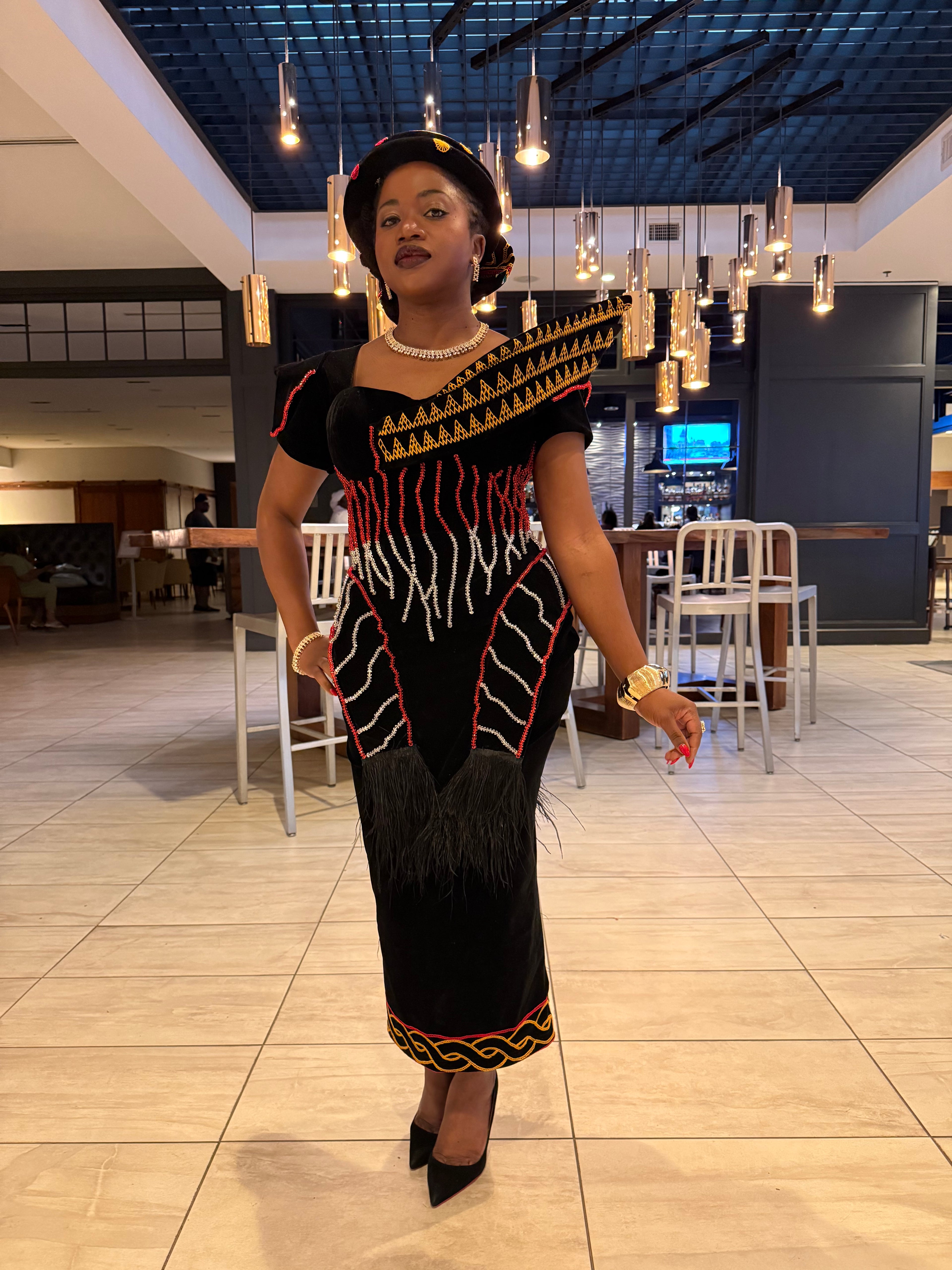 Queen Mother Velvet Gown