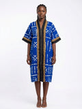 Royal Indigo Kimono Dress