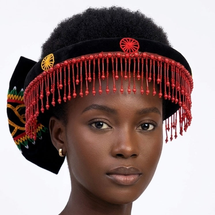 Fringe Toghu Fascinator