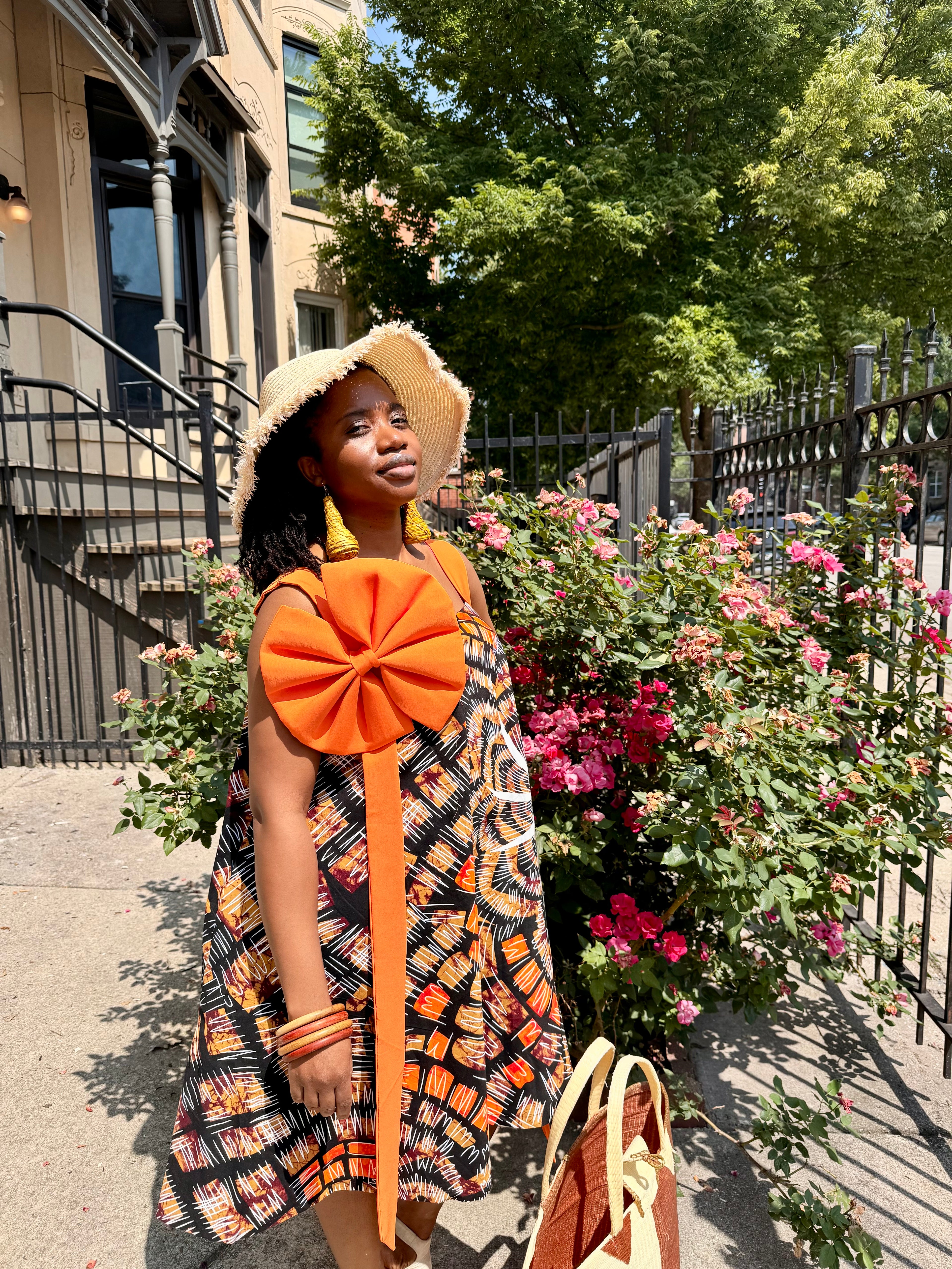 Sunset Bloom A-Line Dress