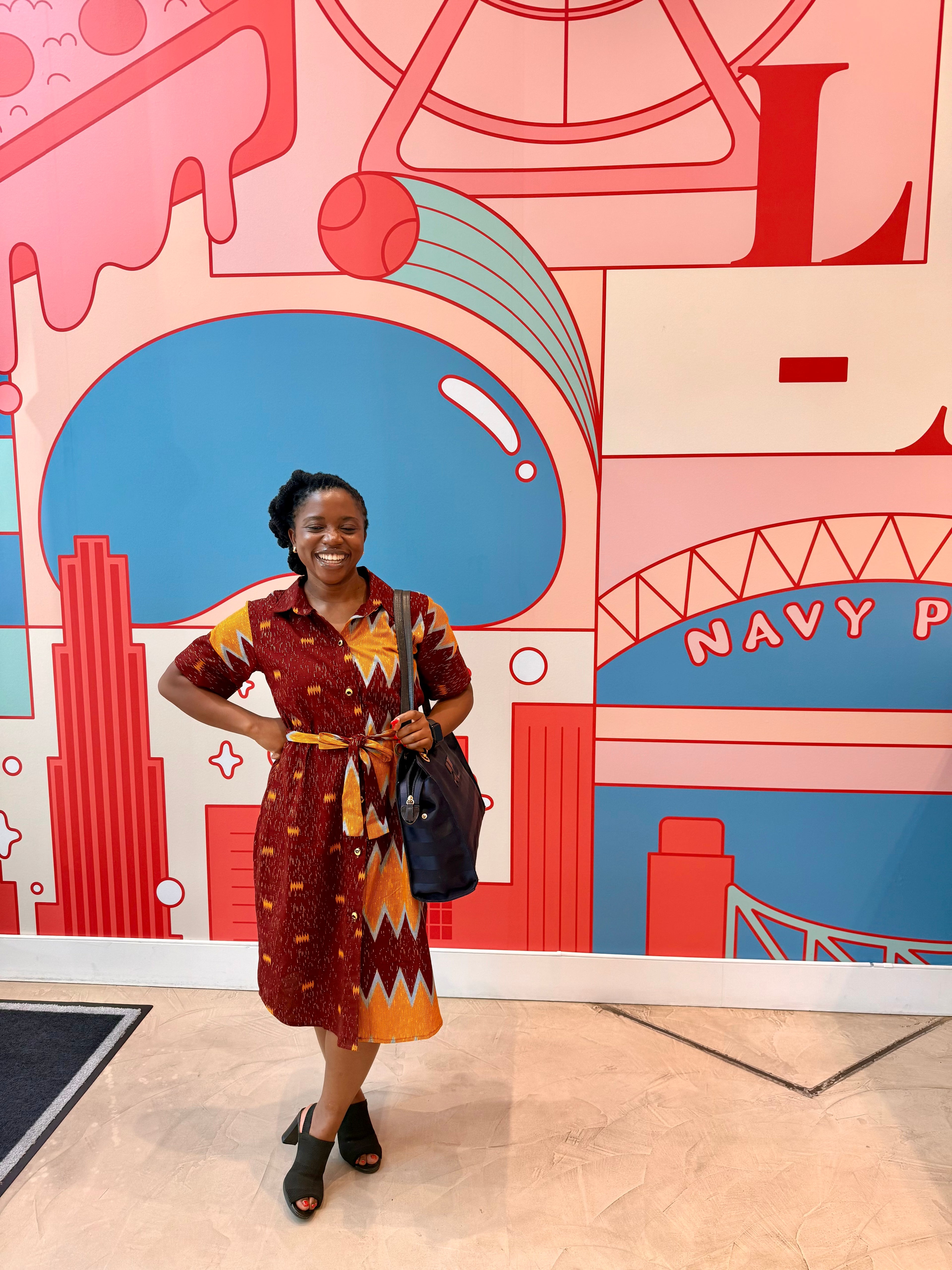 Sunset Harmony Shirt Dress