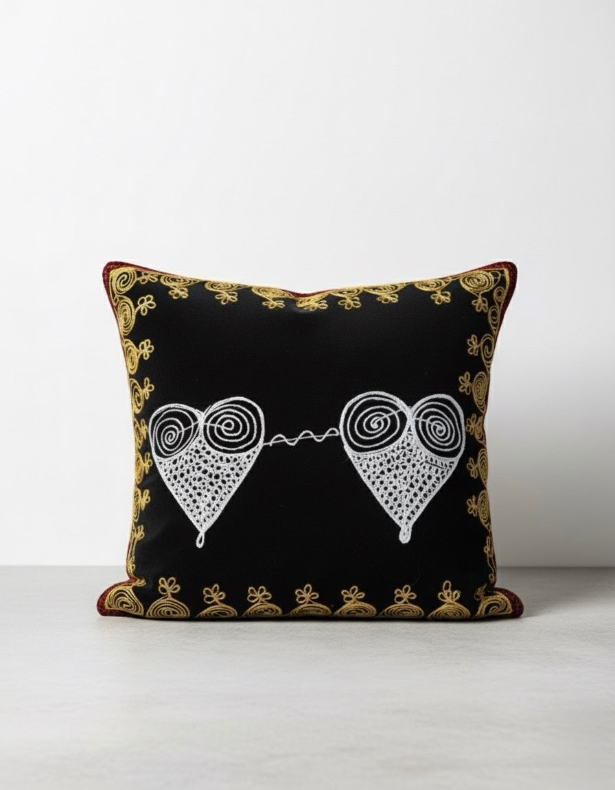 Two Hearts Signature Toghu Throw Pillow Set