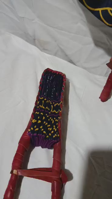 Foldable Toghu Hand Fan – Heritage Motifs | Handmade in Cameroon