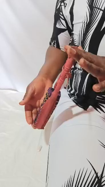 Foldable Toghu Hand Fan – Heritage Motifs | Handmade in Cameroon