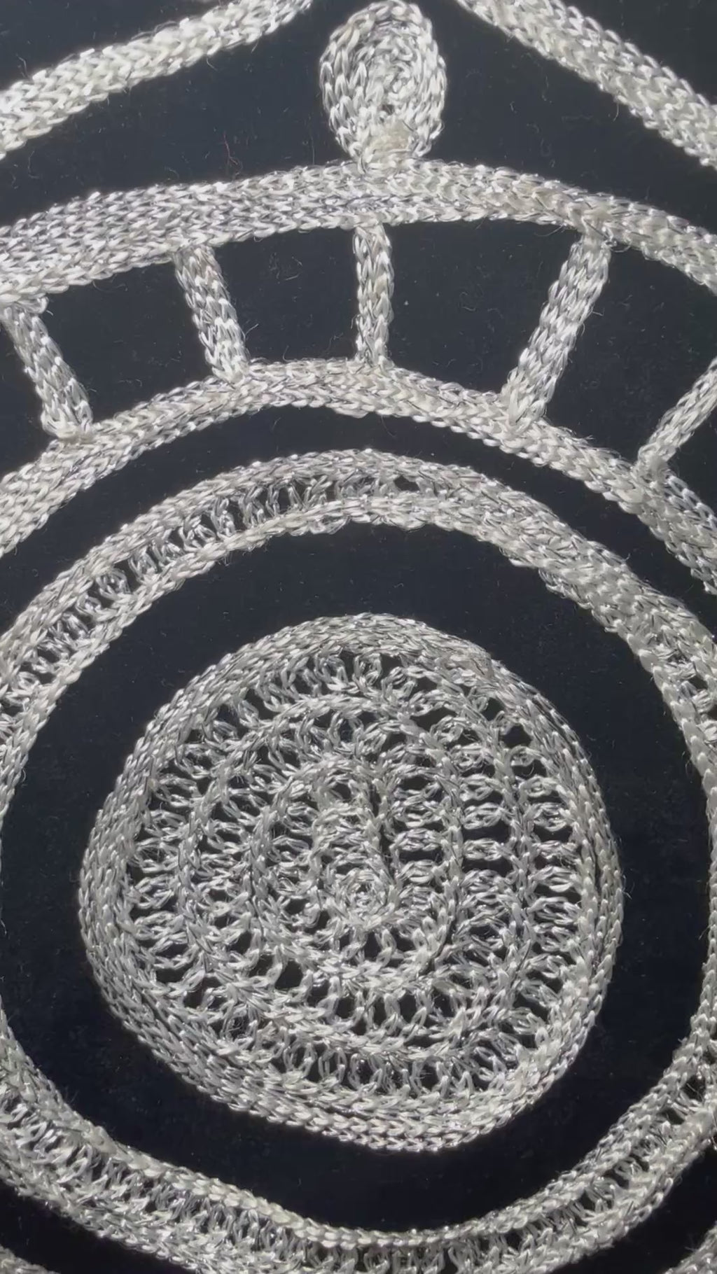 Royal Monochrome Embroidered Gown