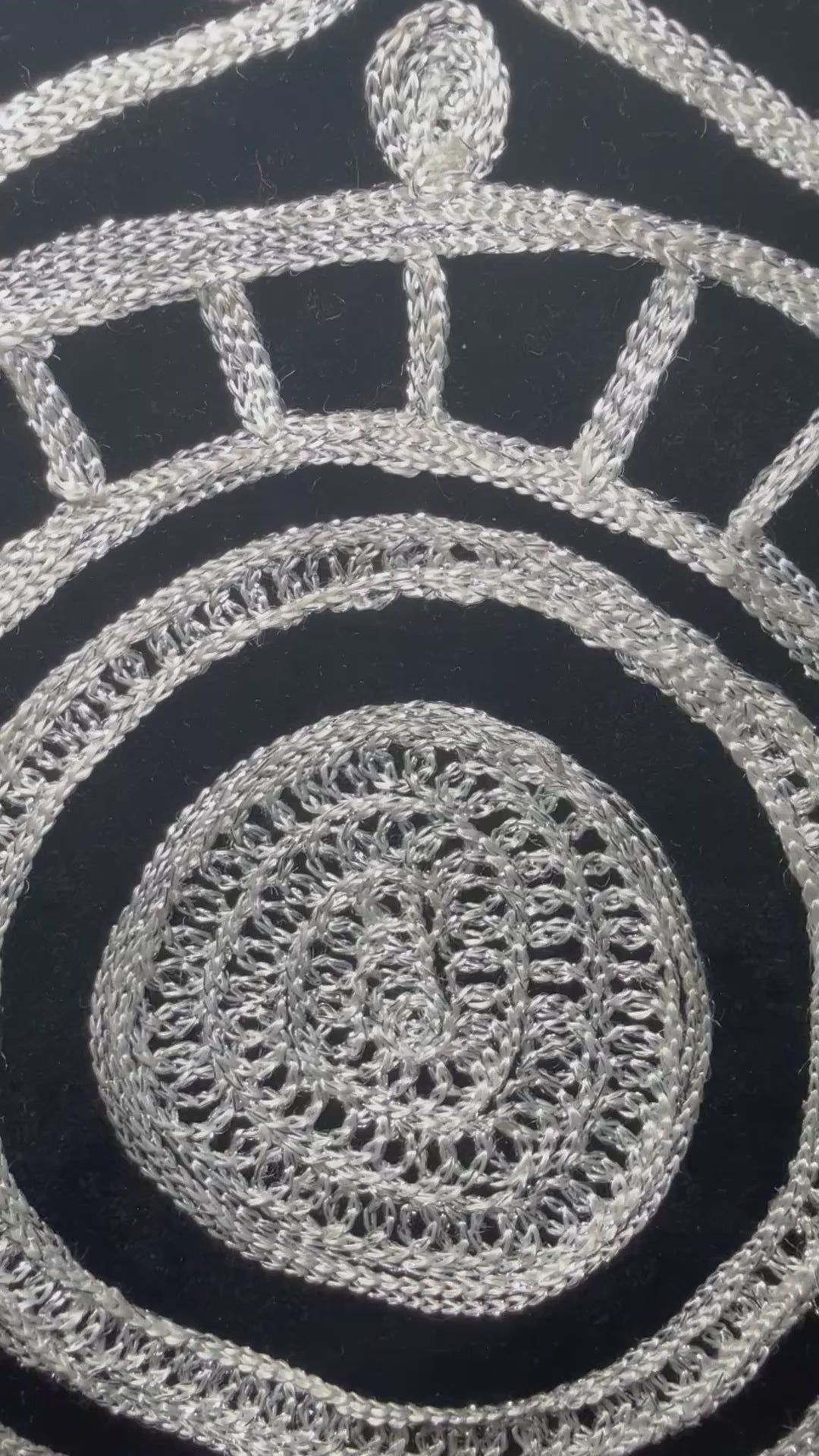 Royal Monochrome Embroidered Gown